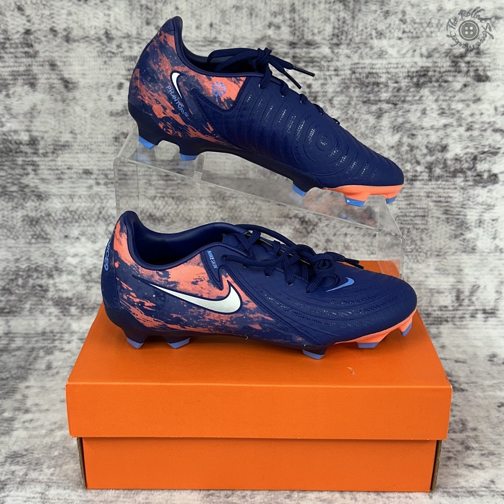 Nike Men’s Navy Blue and Orange Soccer Cleats